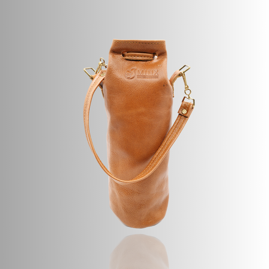 Vintage Leather Vino Wine Bottle holder