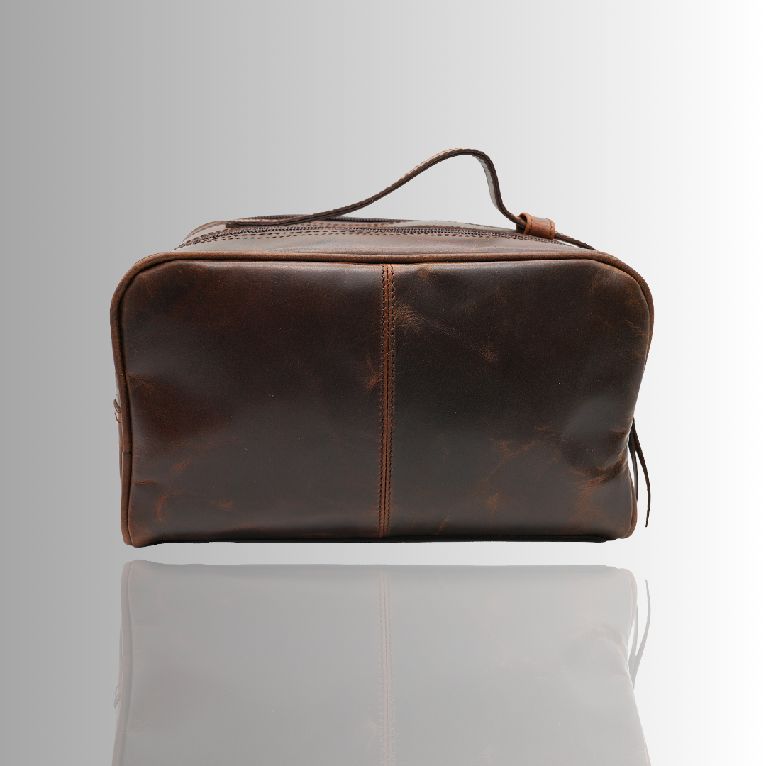 Vintage Double Zip Toiletry Bag