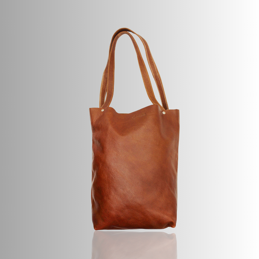 Zara Leather Shopper Bag