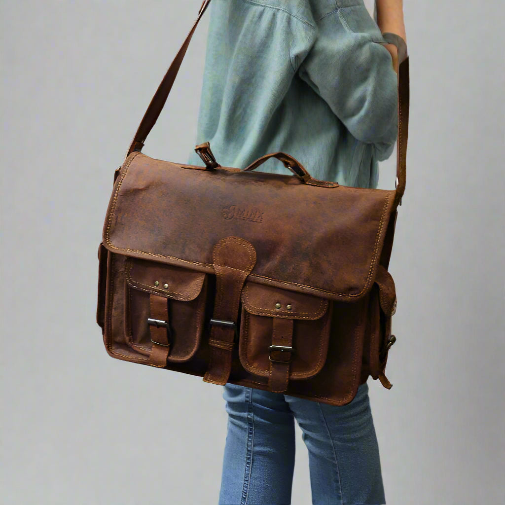 Barbados Leather Laptop Bag