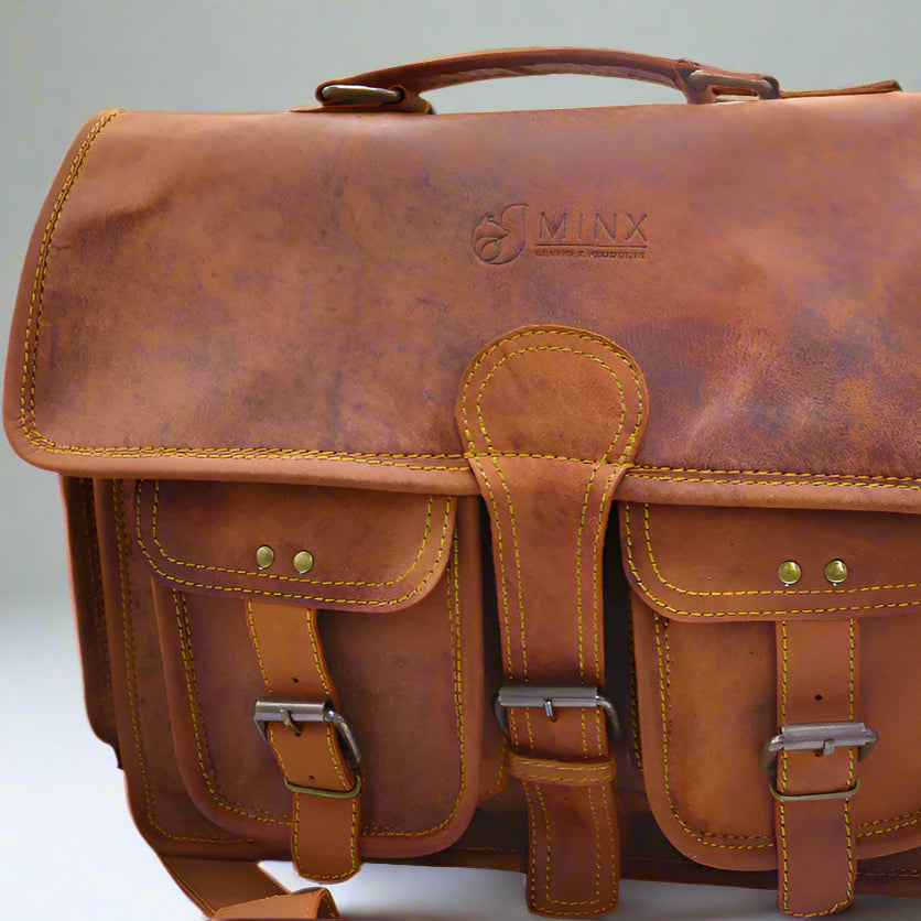 Barbados Leather Laptop Bag