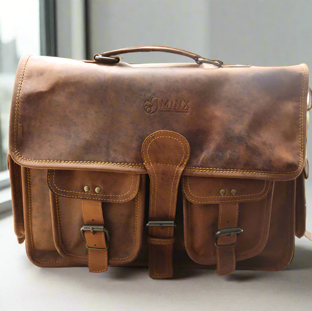 Barbados Leather Laptop Bag