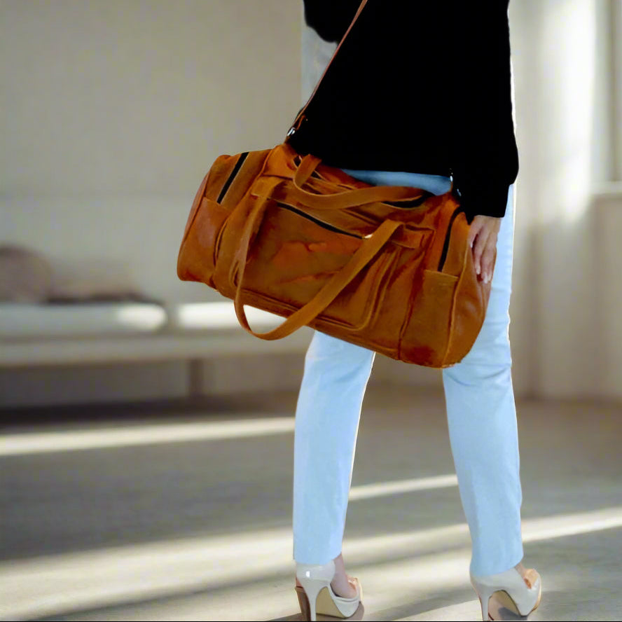 Bently Leather Duffle Bag