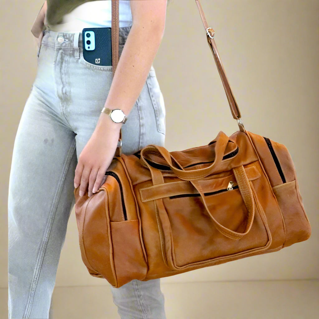 Bently Leather Duffle Bag