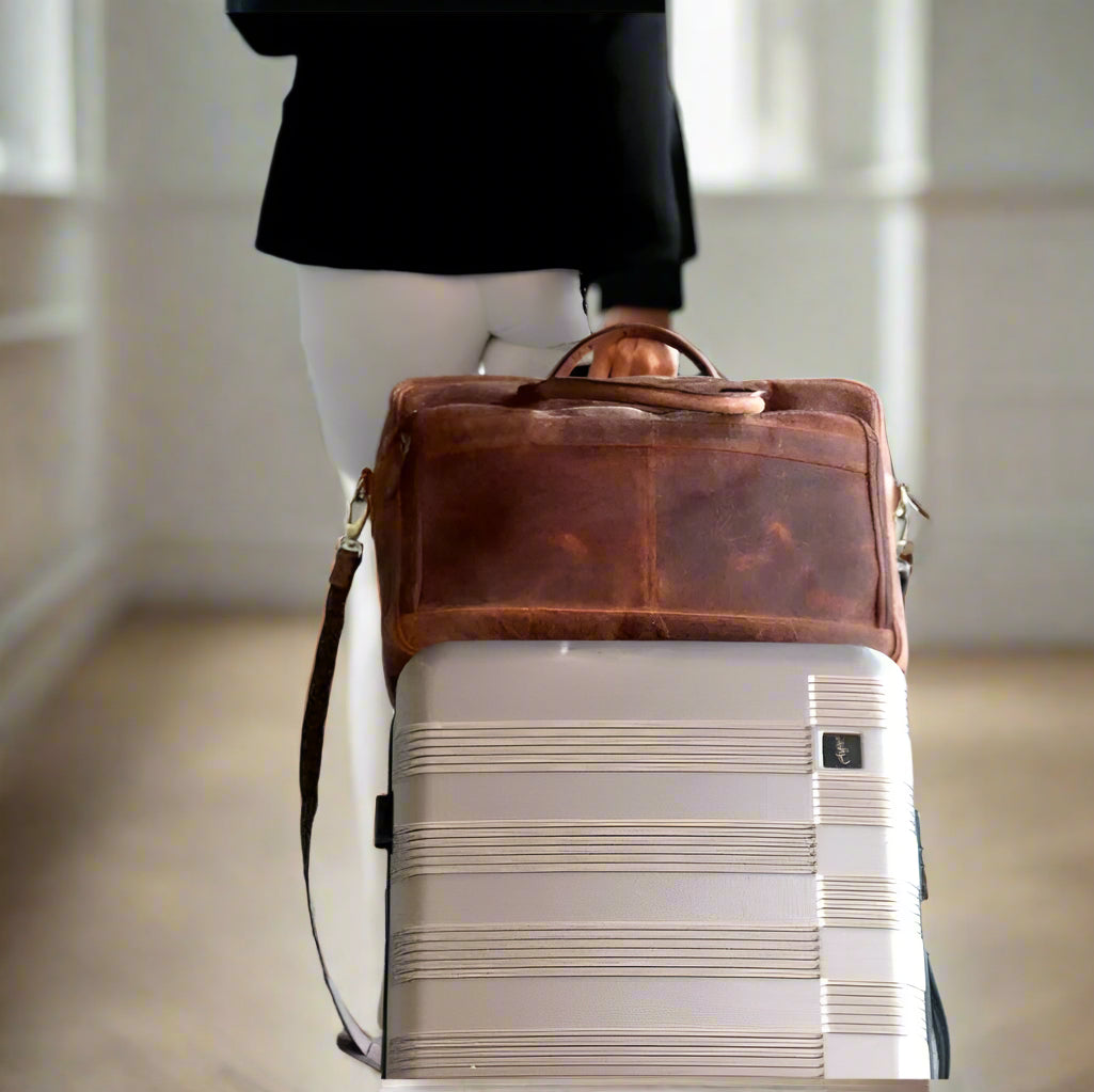 Crete Leather Laptop Bag