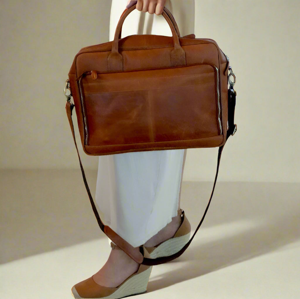 Maui Leather Laptop Bag