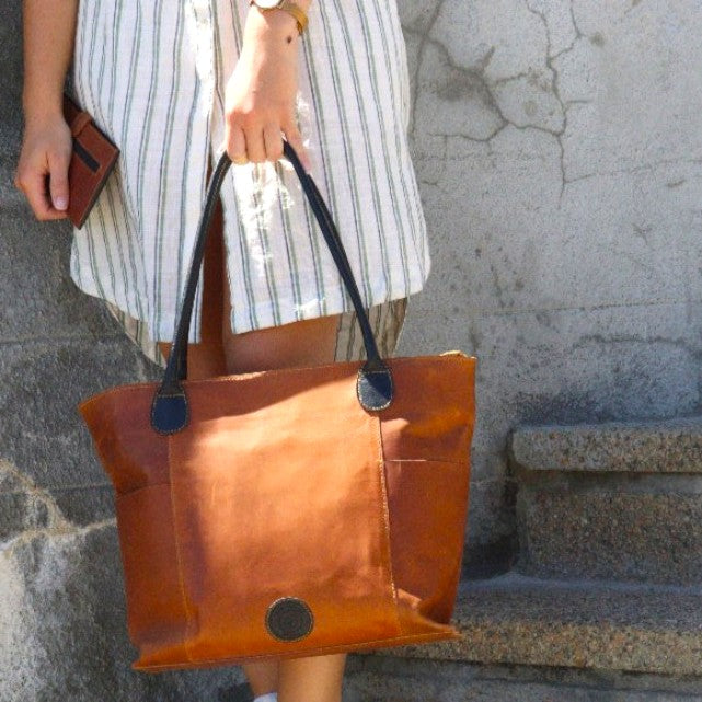 Harriett Leather Hand Bag Combo