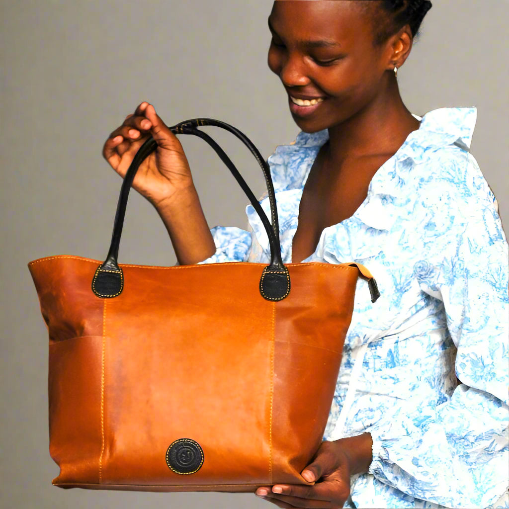 Harriett Leather Hand Bag Combo