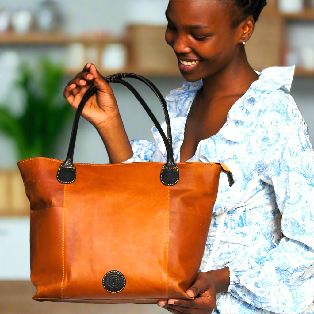 Harriett Leather Hand Bag