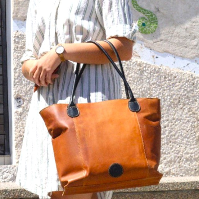 Harriett Leather Hand Bag Combo