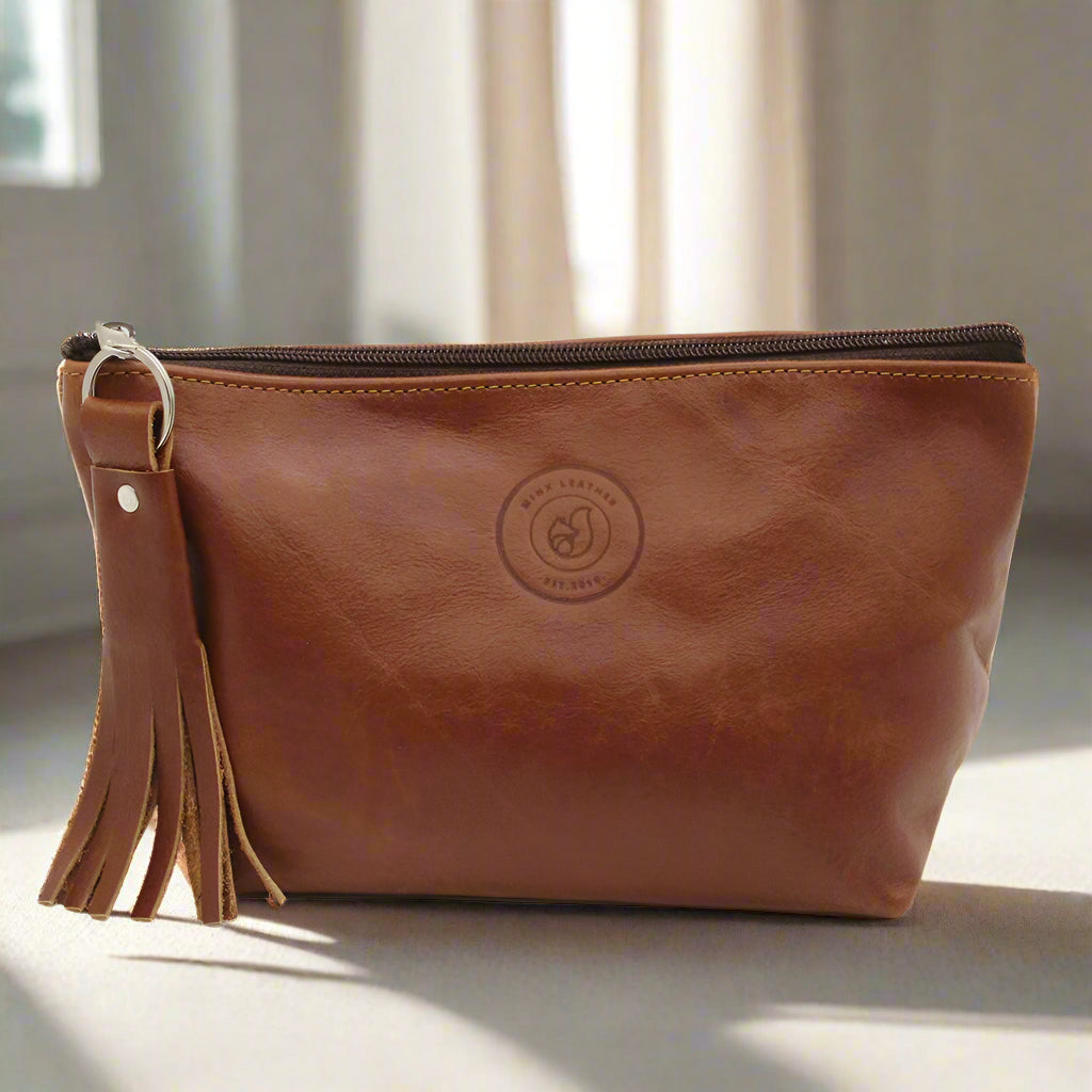 Cammy Leather Cosmetic Bag