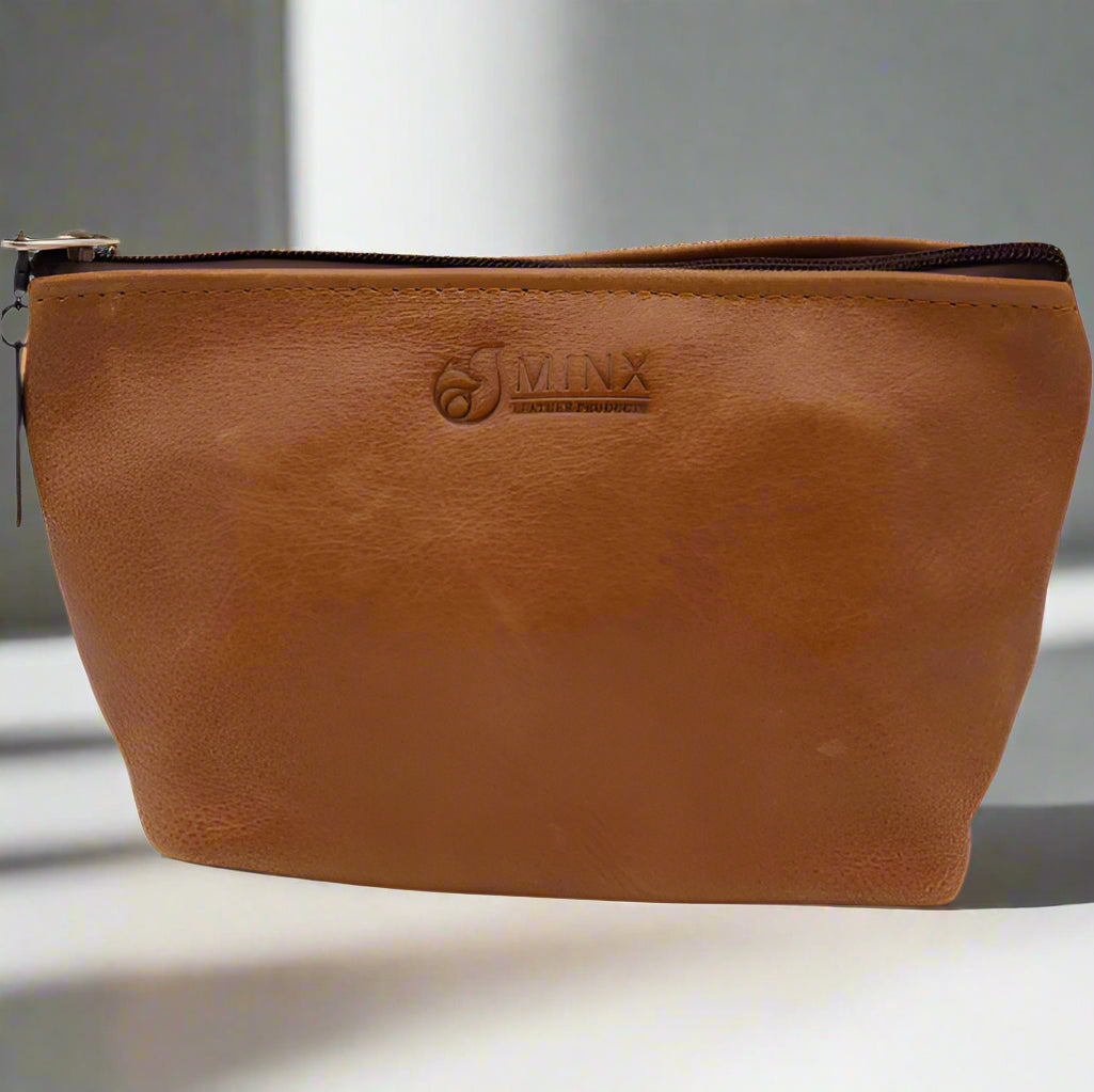 Cammy Leather Cosmetic Bag
