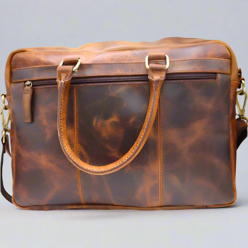 Capri Classic Leather Laptop Bag
