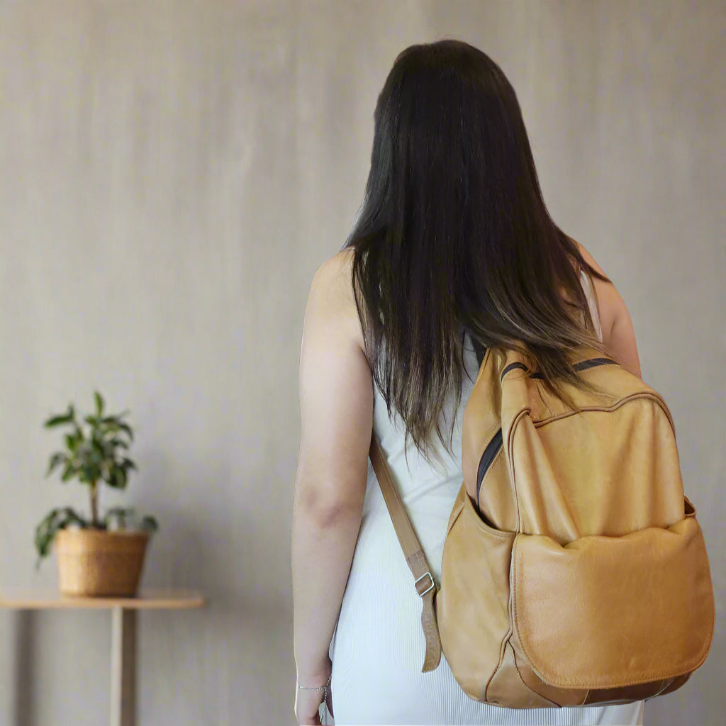 Carter Leather Backpack