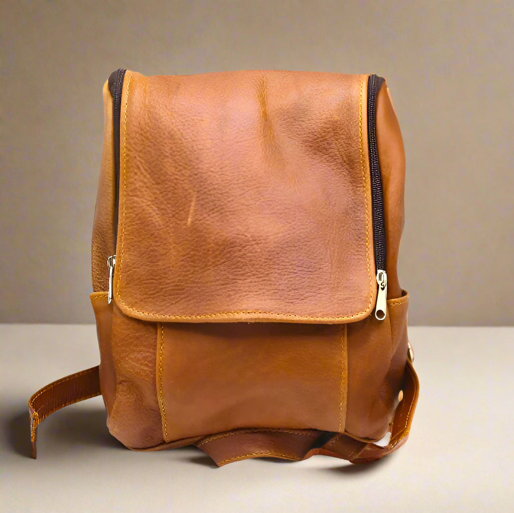 Mini Chicago Leather Backpack