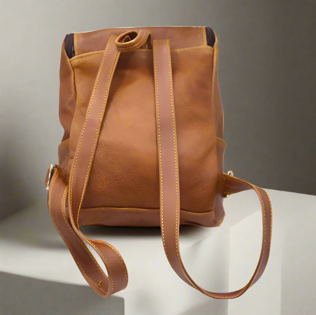 Mini Chicago Leather Backpack