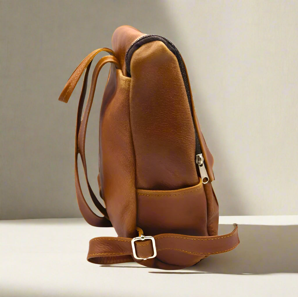 Mini Chicago Leather Backpack