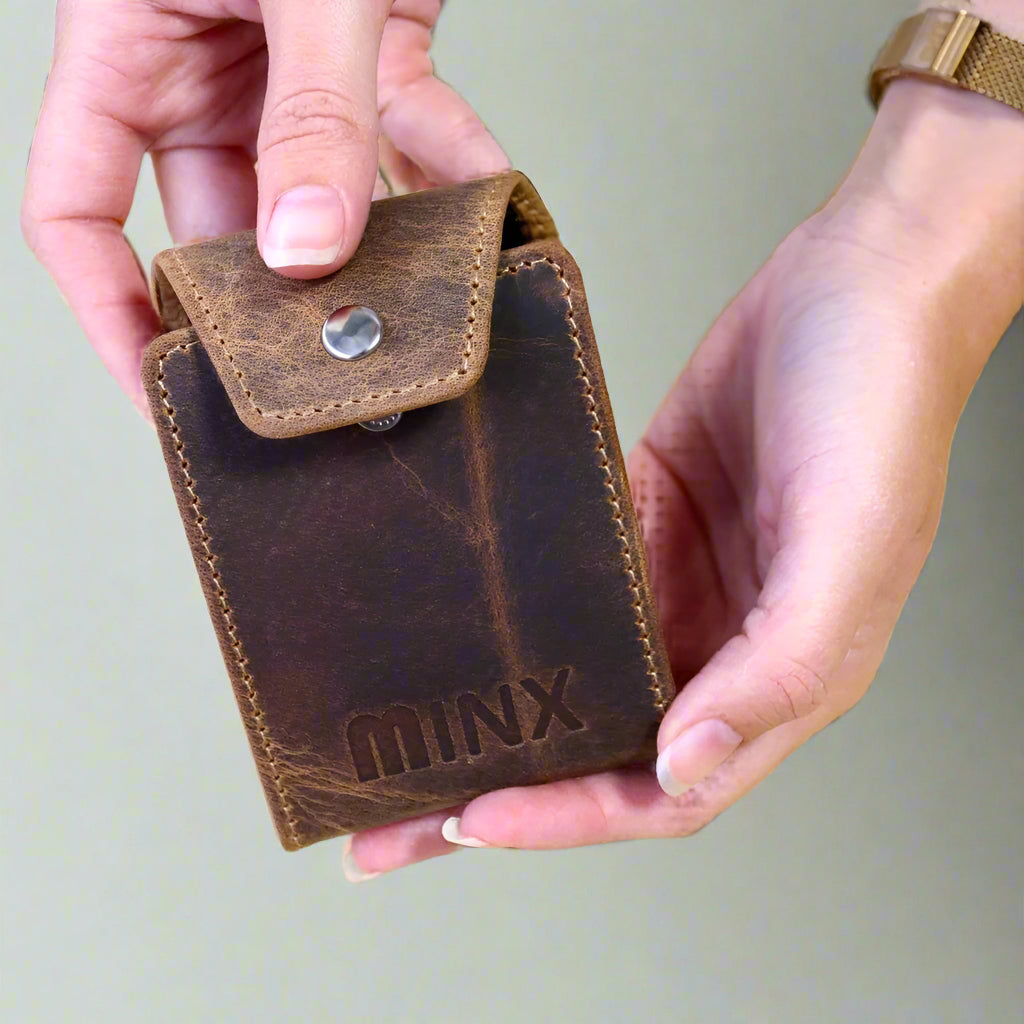Concertina Leather  Card Holder