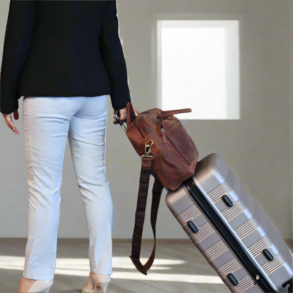 Crete Leather Laptop Bag