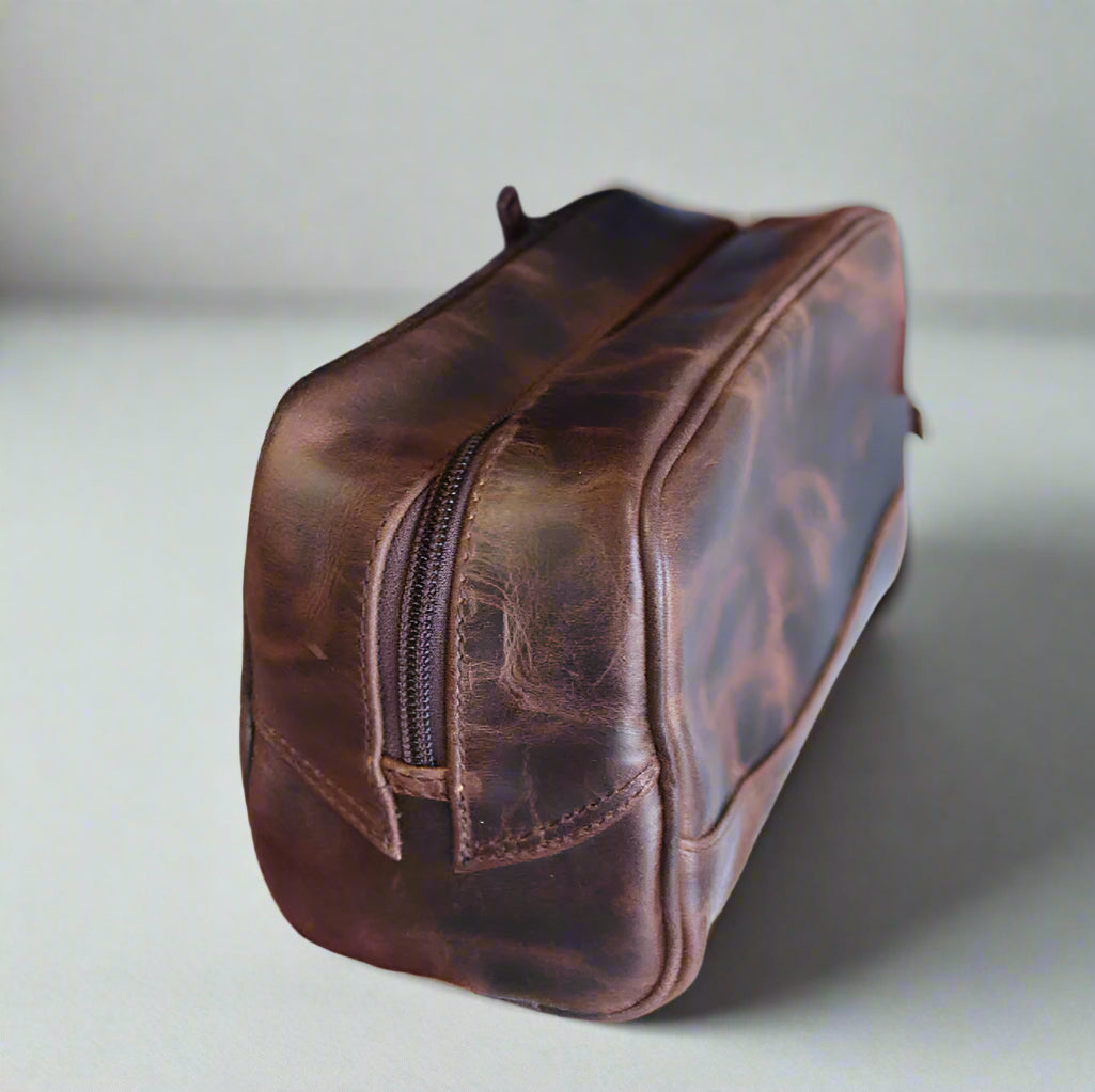 Dopp Kit Leather Bag