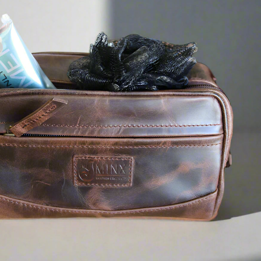 Dopp Kit Leather Bag