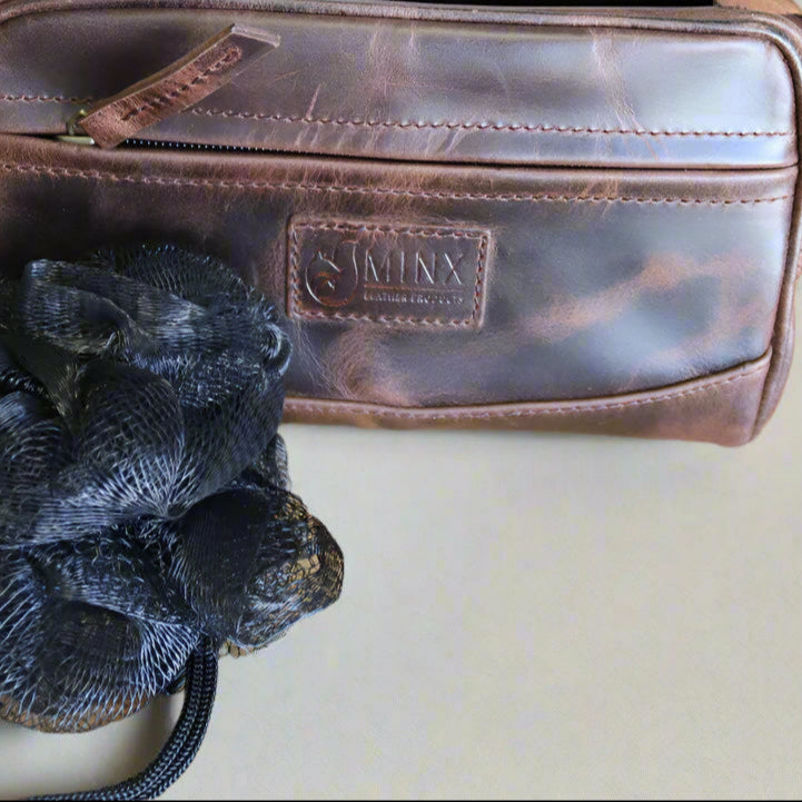 Dopp Kit Leather Bag