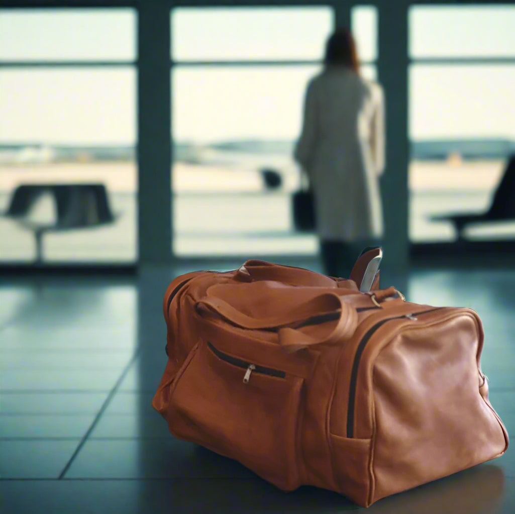 Bobby Square Leather Duffle Bag