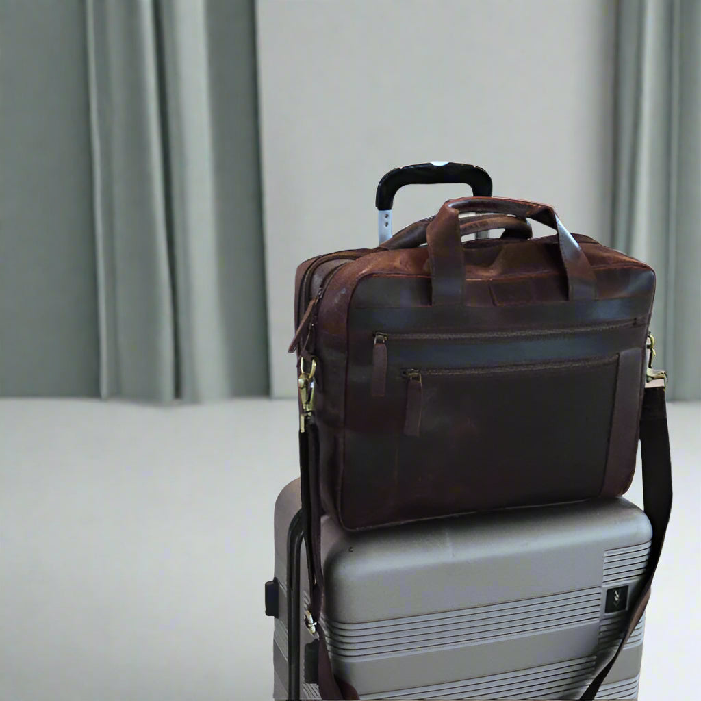 Cyprus Leather Laptop Bag