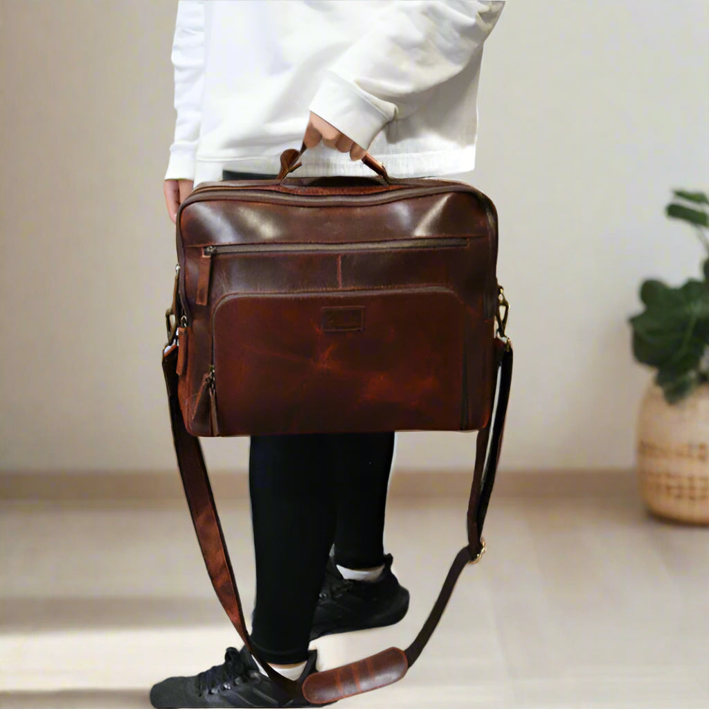 Koh Samui Leather Laptop Bag