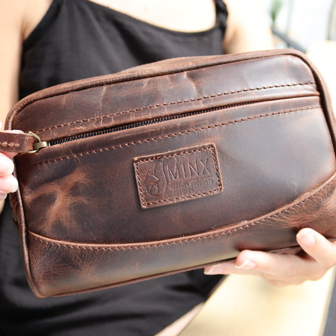 Legacy Leather Toiletry Kit Combo