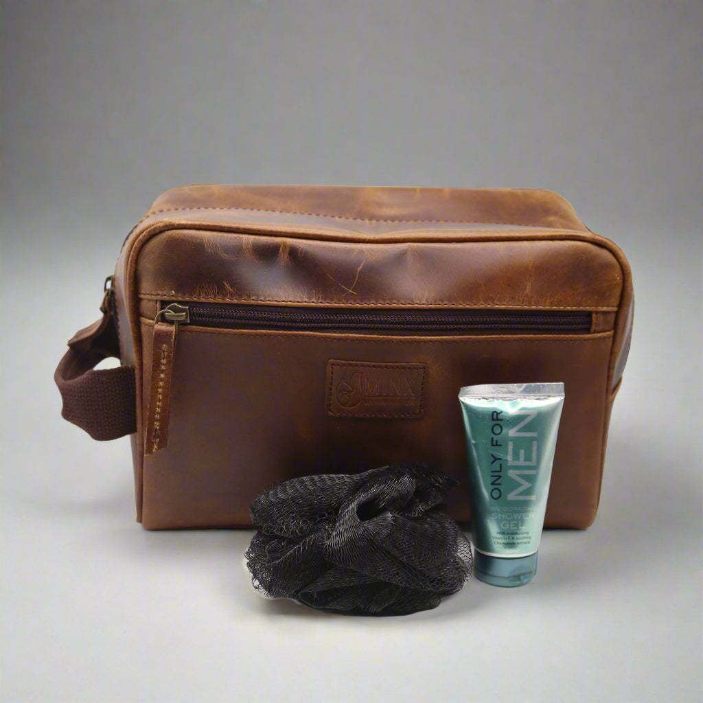 Legacy Leather Toiletry Kit Combo
