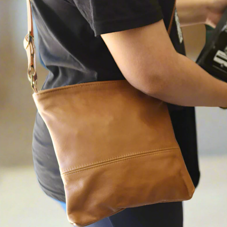 Maggie May Large Leather Sling Bag