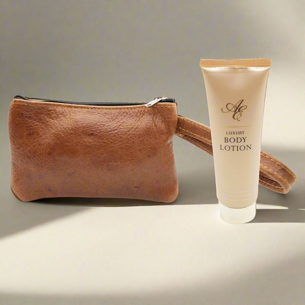 Make Up Bag and Body Lotion Gift Set WOMENS DAY
