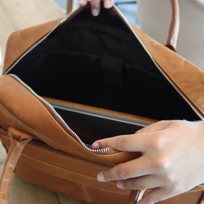 Maui Leather Laptop Bag