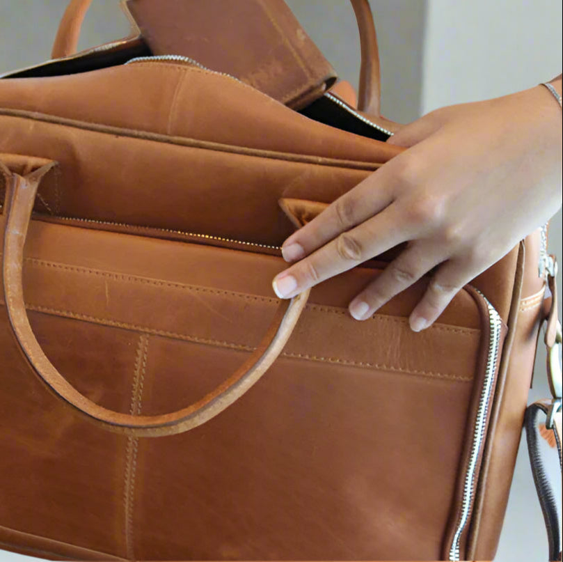 Maui Leather Laptop Bag