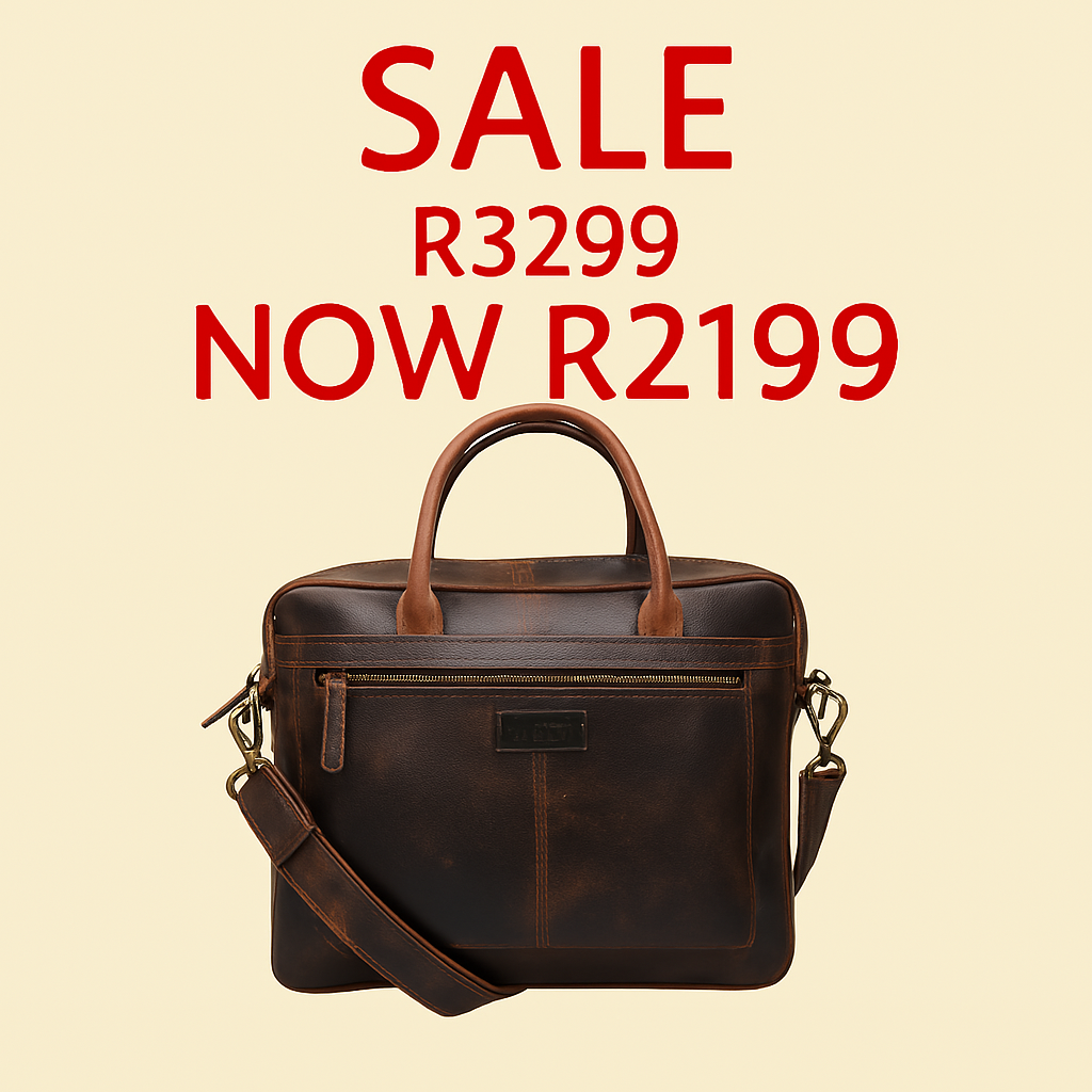 Mykonos Leather Laptop Bag