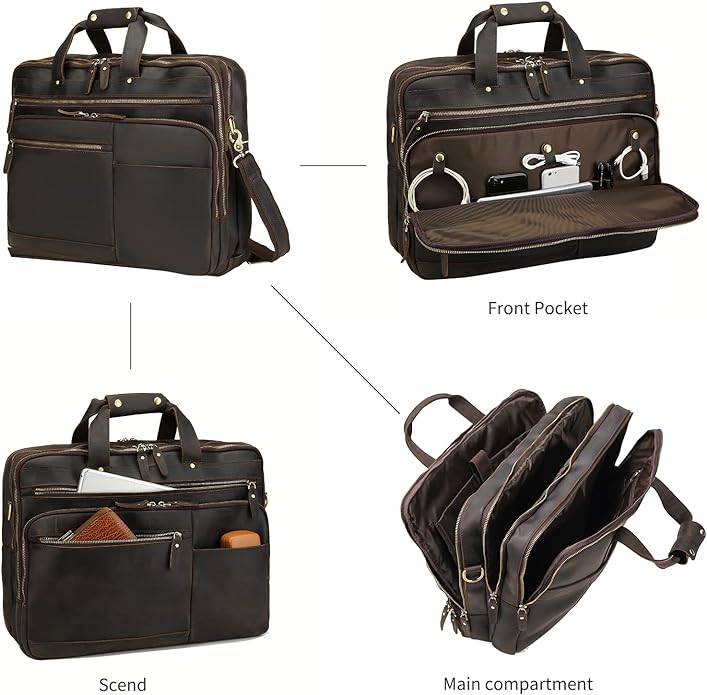 Fiji Leather Laptop Bag