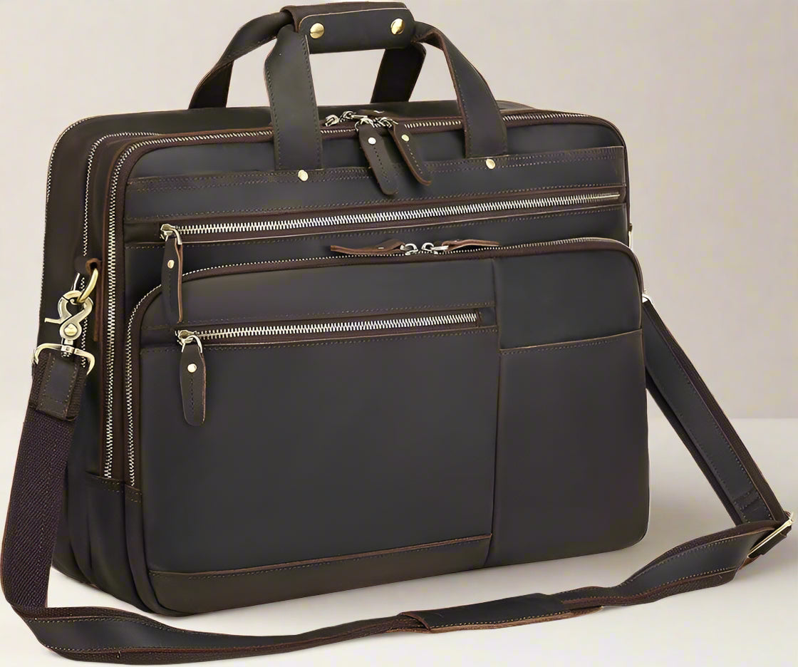 Fiji Leather Laptop Bag