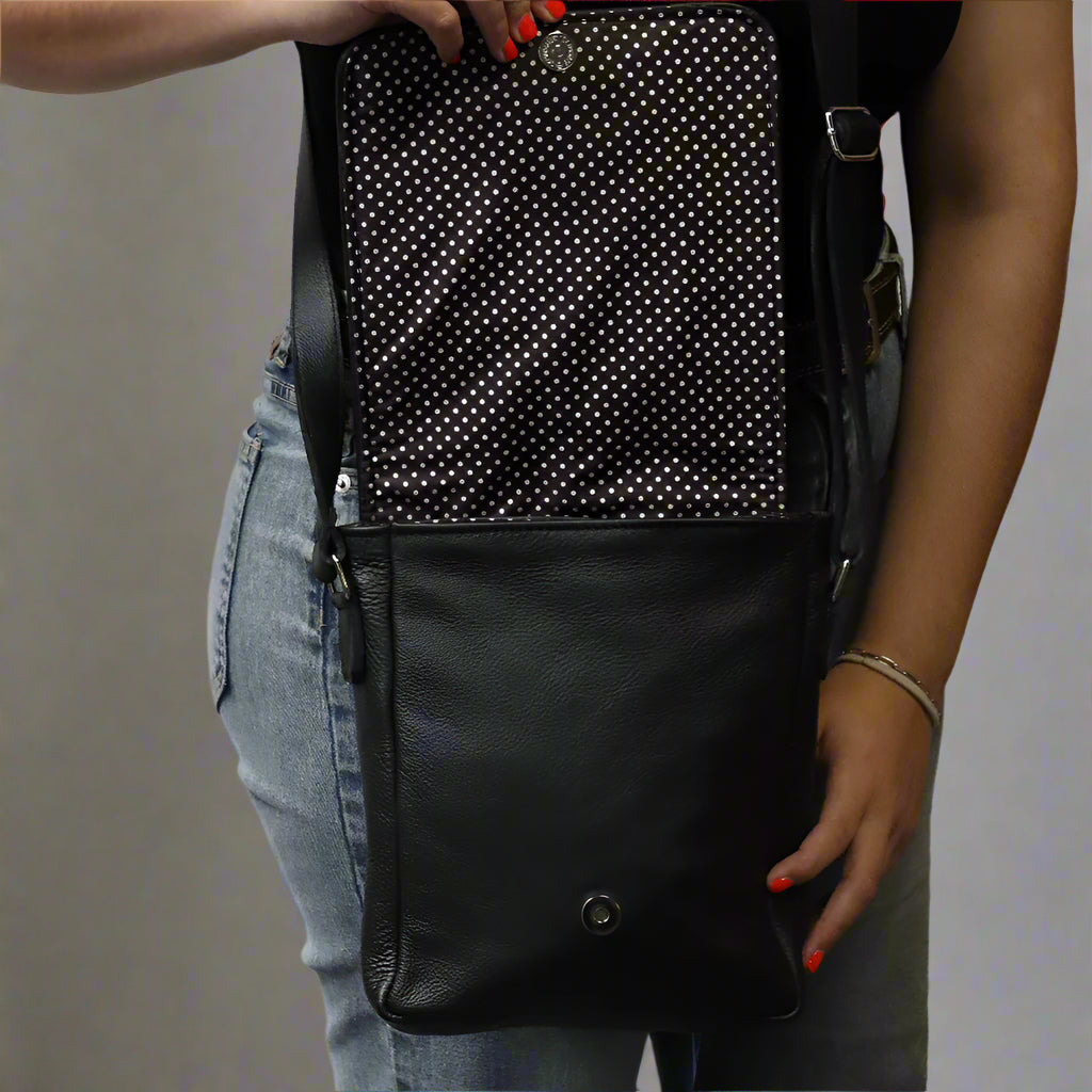 Zebra with  Flap Slingbag