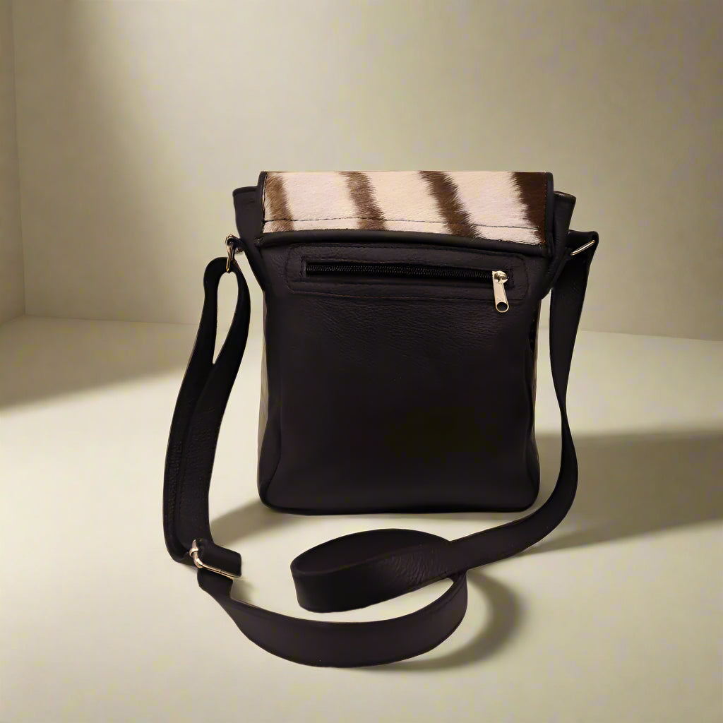 Zebra with  Flap Slingbag