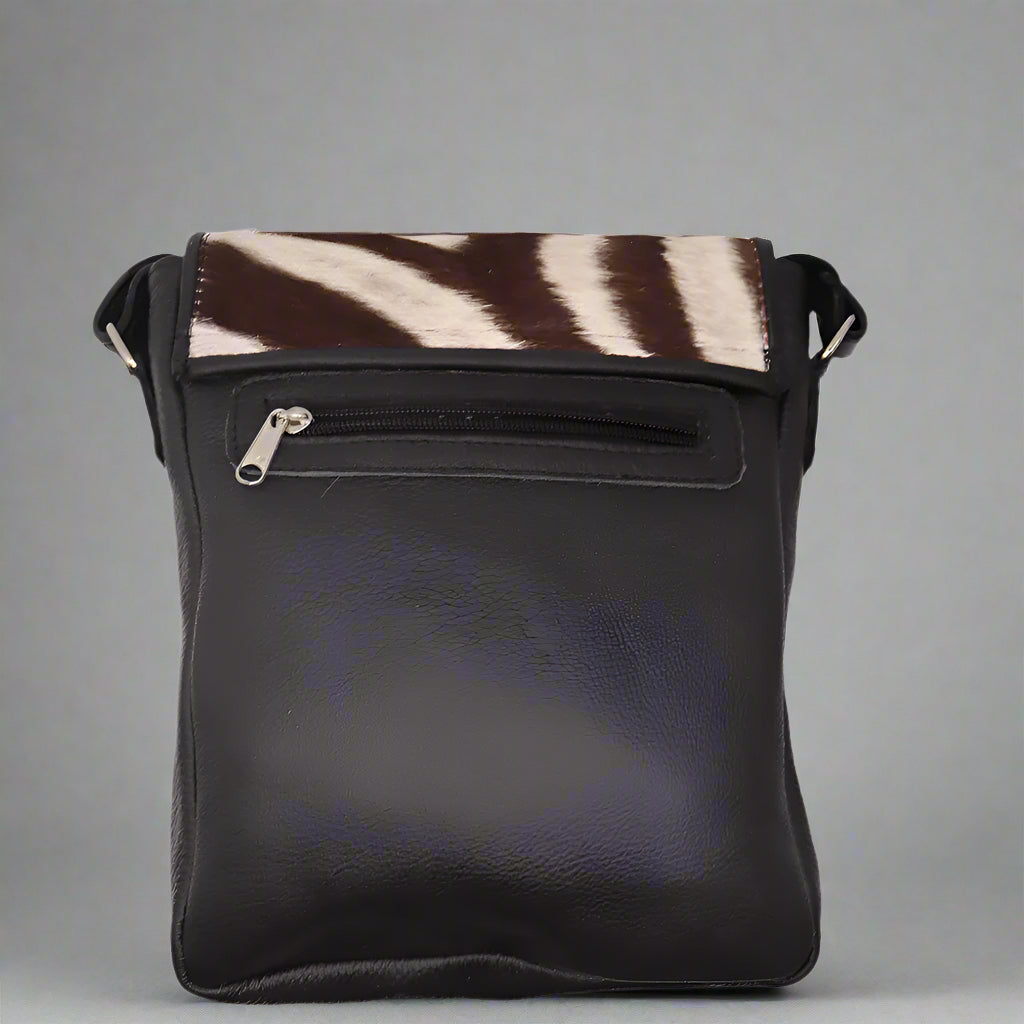 Zebra with  Flap Slingbag
