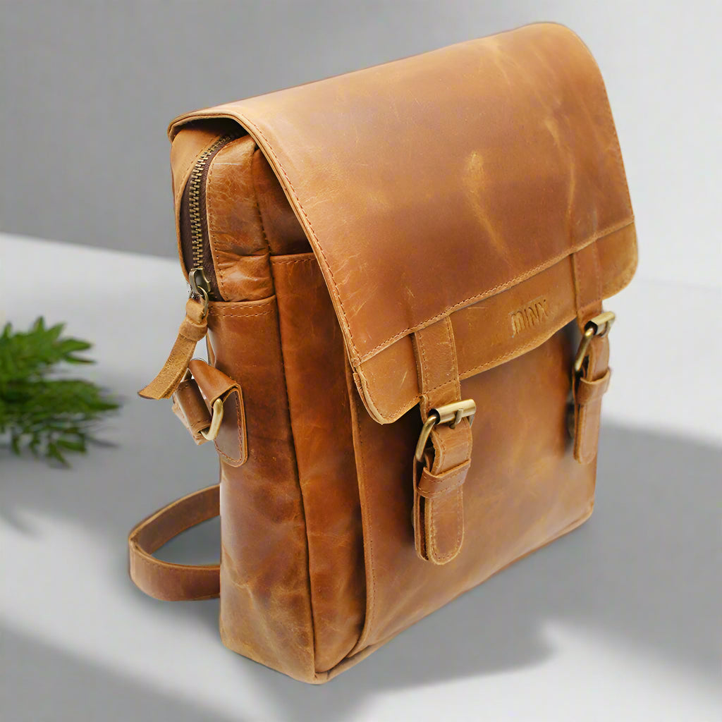 Jessie Leather Messenger Bag