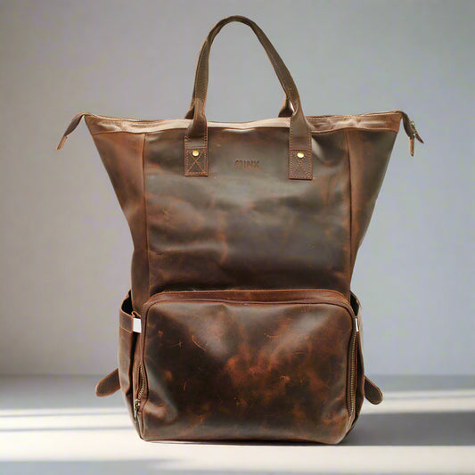 Amaliya Leather Nappy Bag