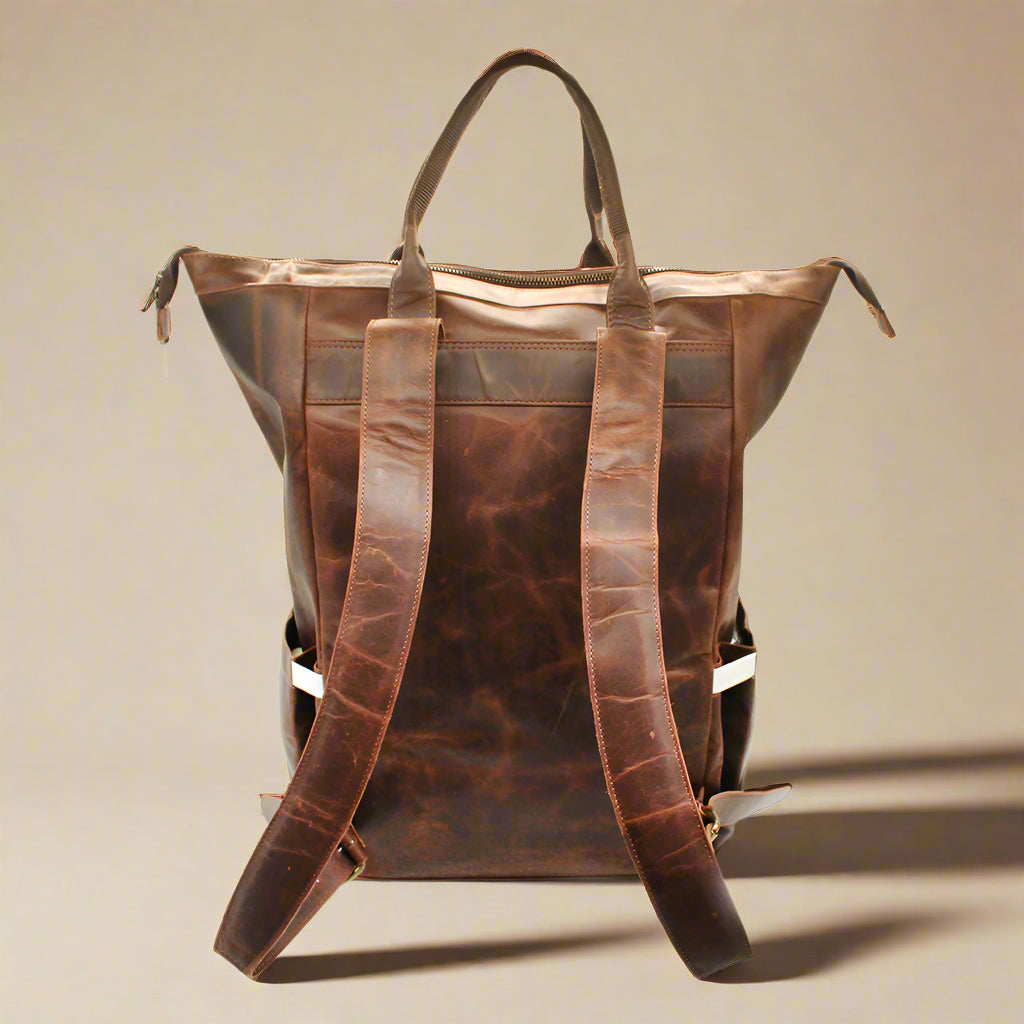 Amaliya Leather Nappy Bag