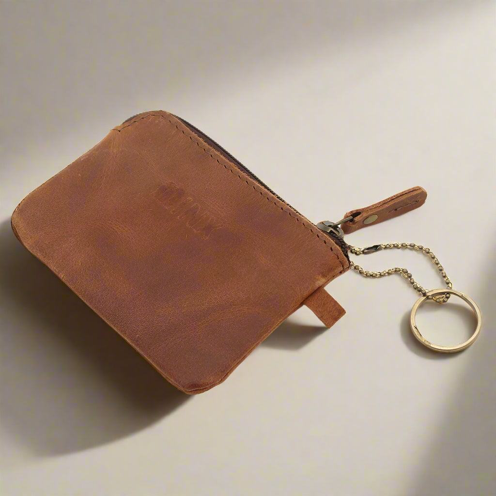 Unisex Leather Key and Card Holder