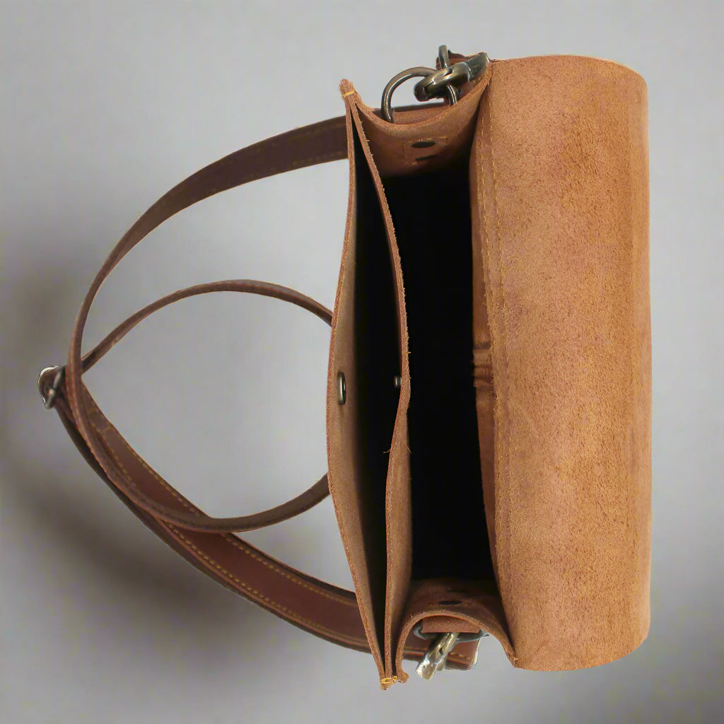 Sophia Leather Box Sling Bag