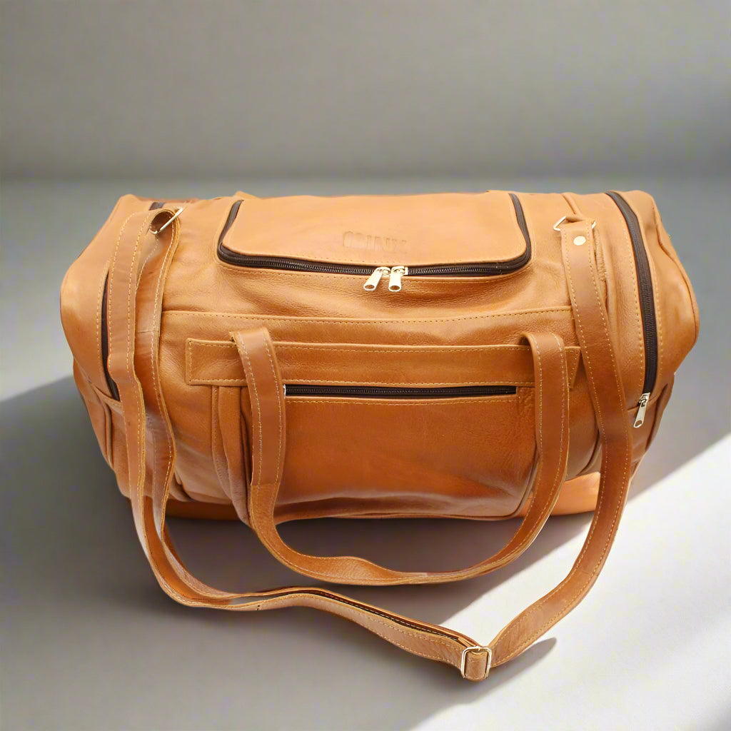 Bobby Square Leather Duffle Bag