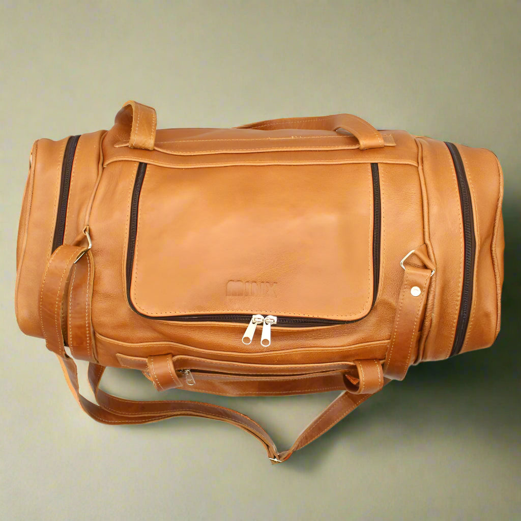 Bobby Square Leather Duffle Bag
