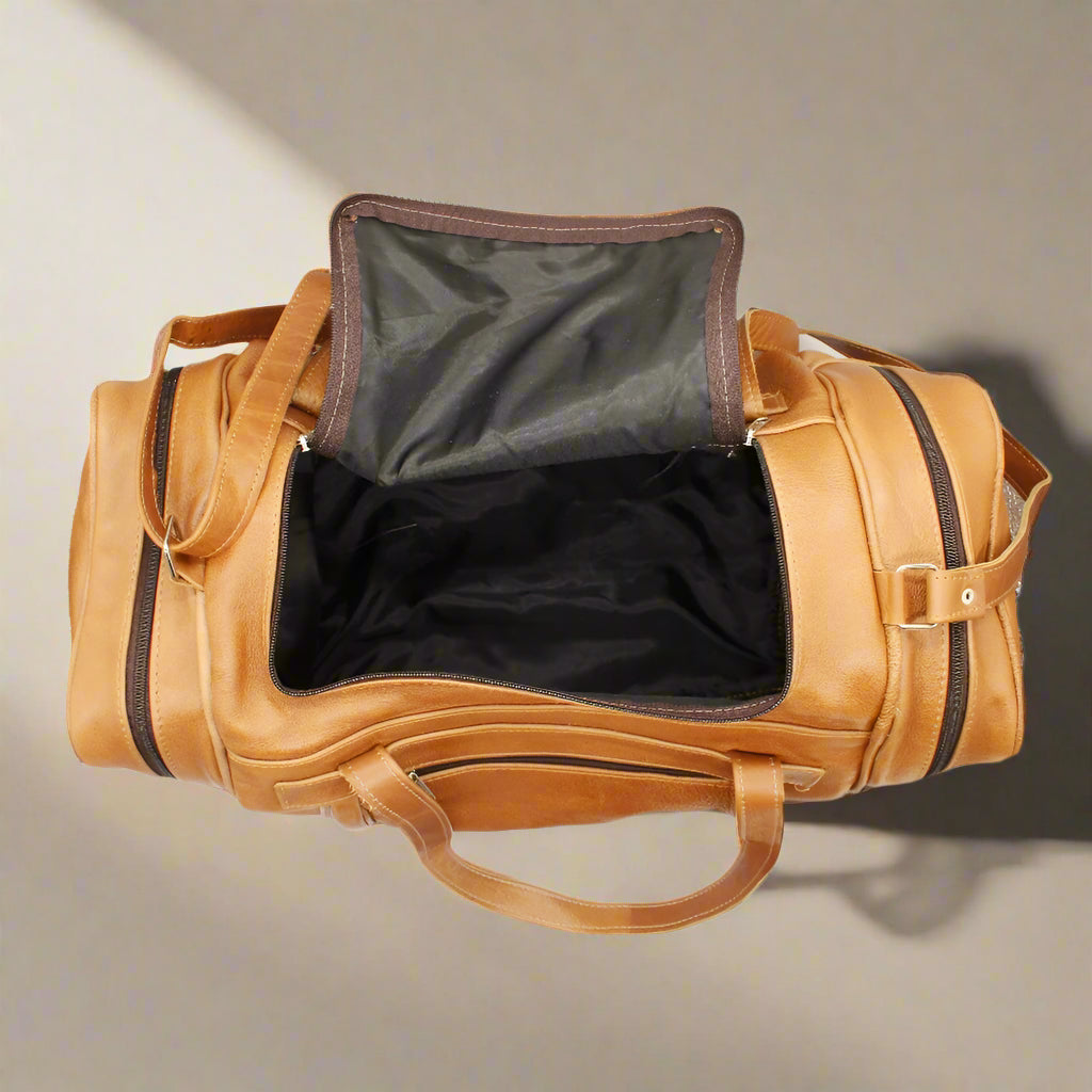 Bobby Square Leather Duffle Bag