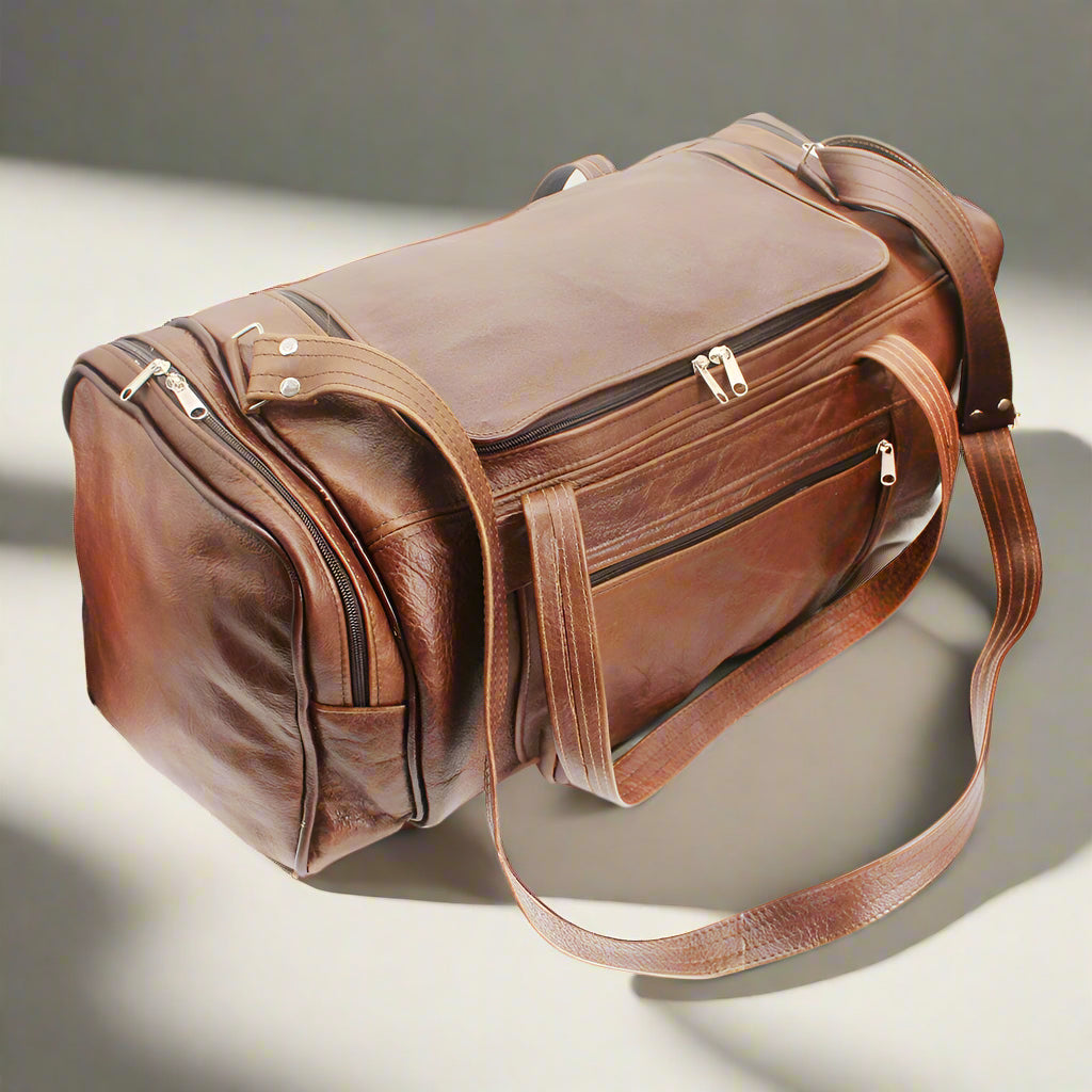 Bobby Square Leather Duffle Bag
